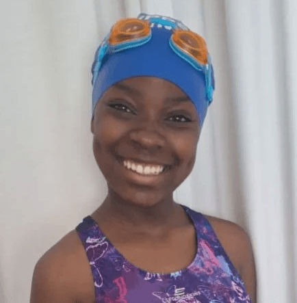 Princess at her swimming lesson