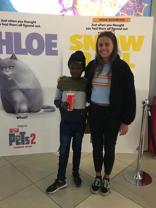 Akho and I on one of our trips to the movies